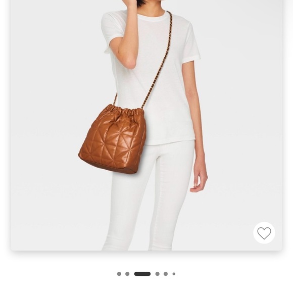 Cognac women’s bag w chain straps . Crossbody or over the shoulder!!! CLEAN - Picture 5 of 9